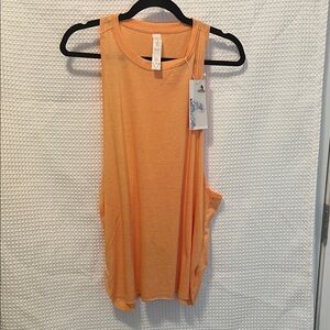 Sunny Orange Sleeveless Tank Top